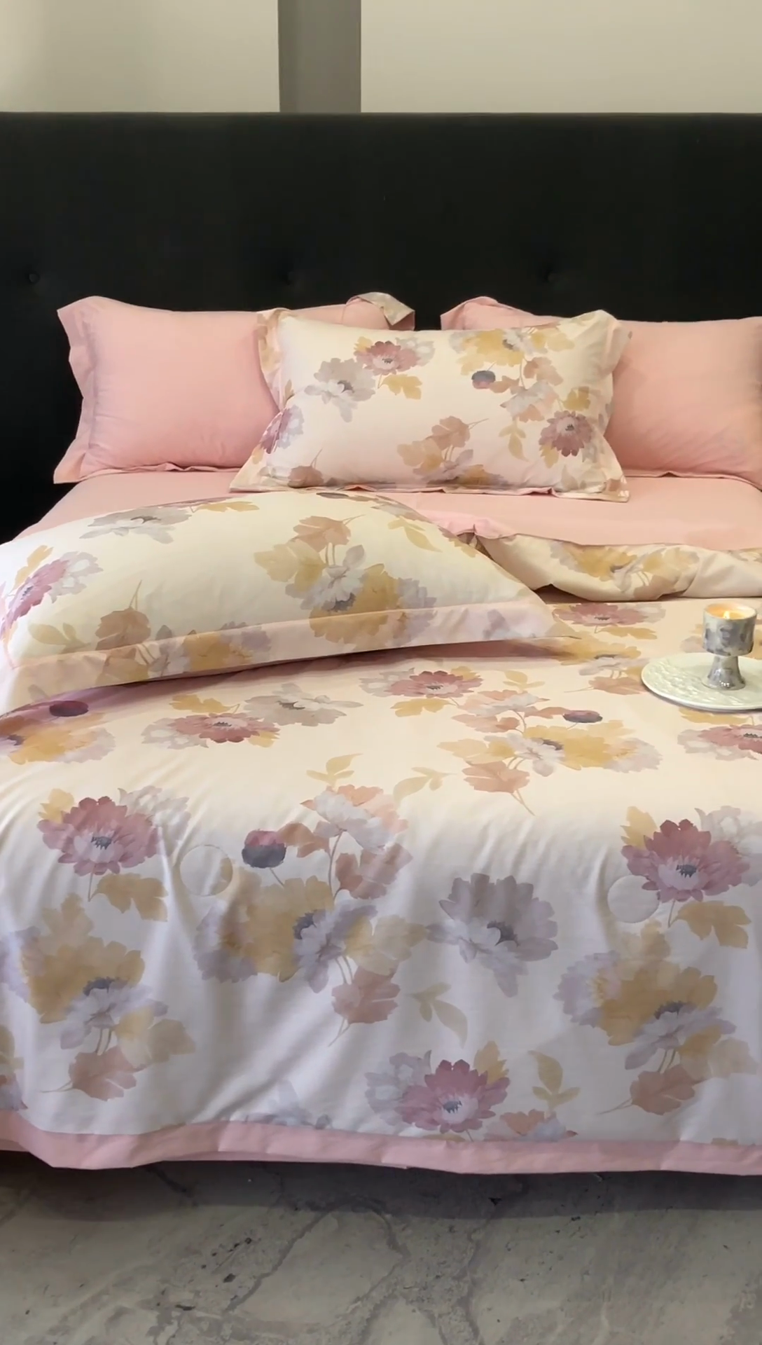 91家纺网 家纺一手货源 找家纺 立奥被业 2025新款雪纺纱夏被超柔数码印花夏被雪纺夏凉被 春风里-水粉