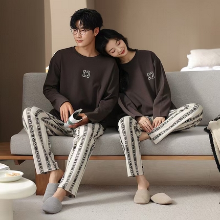 91家纺网 家纺一手货源 找家纺 （总）洛兰沙家居馆【只代发】【只代发】 纯棉情侣翻领睡袍