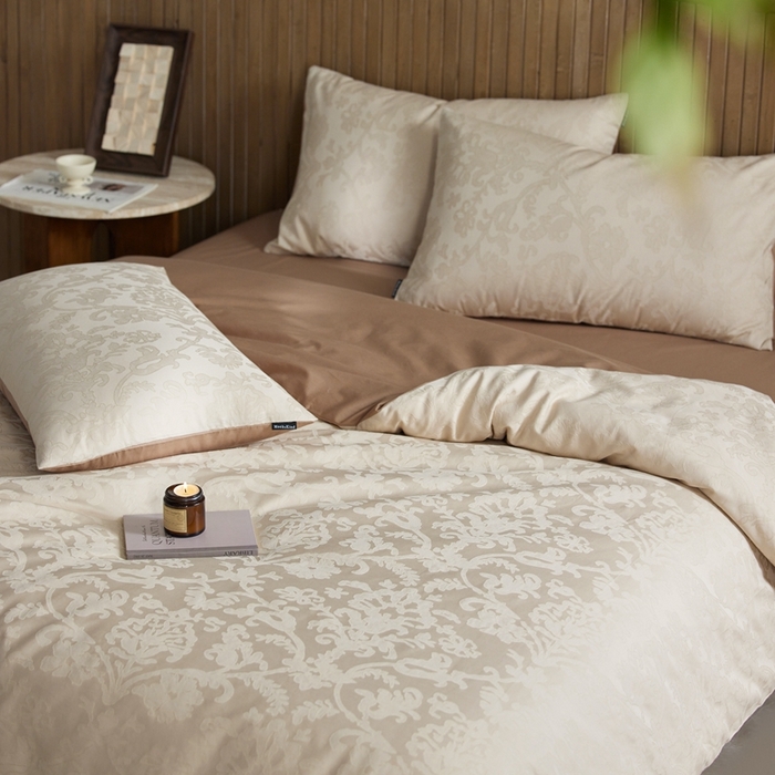 91家纺网 家纺一手货源 找家纺 （总）安莱生活 2025全棉浮雕提花四件套-科林斯系列