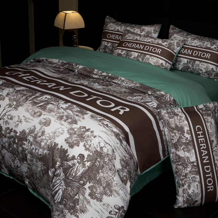 91家纺网 家纺一手货源 找家纺 花沐 2025新款轻奢潮牌亲肤棉纯棉四件套 迟暮