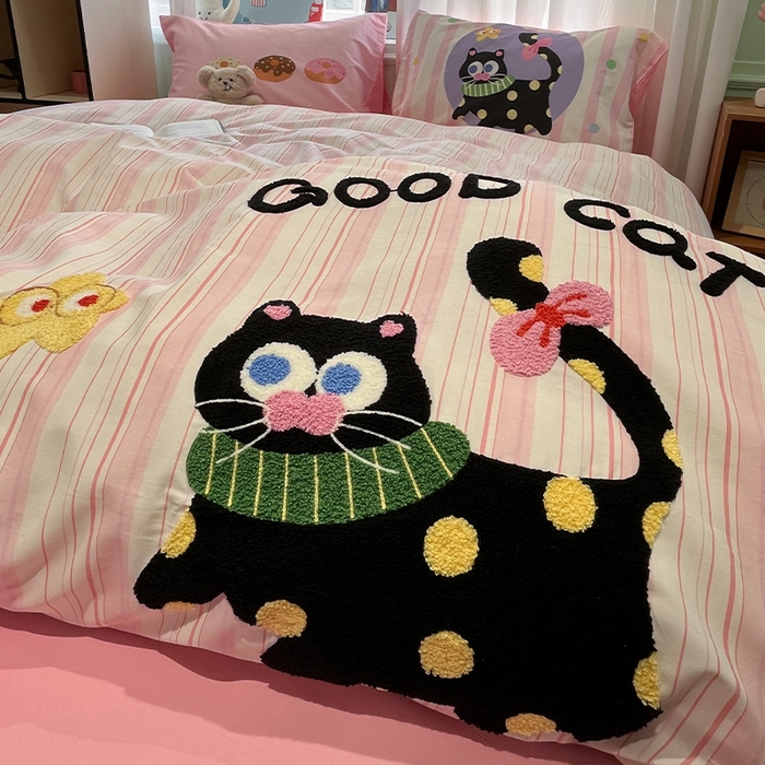 91家纺网 家纺一手货源 找家纺 （总）蓝邻2025年新款全棉纯棉40s毛巾绣四件套