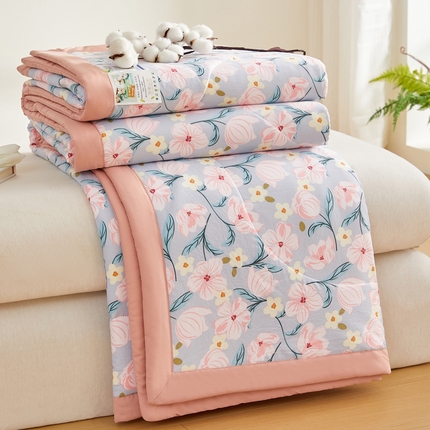 91家纺网 家纺一手货源 找家纺 （总）海洋家纺 2025款水洗棉纯棉花夏凉被全棉花印花夏被空调被薄被子