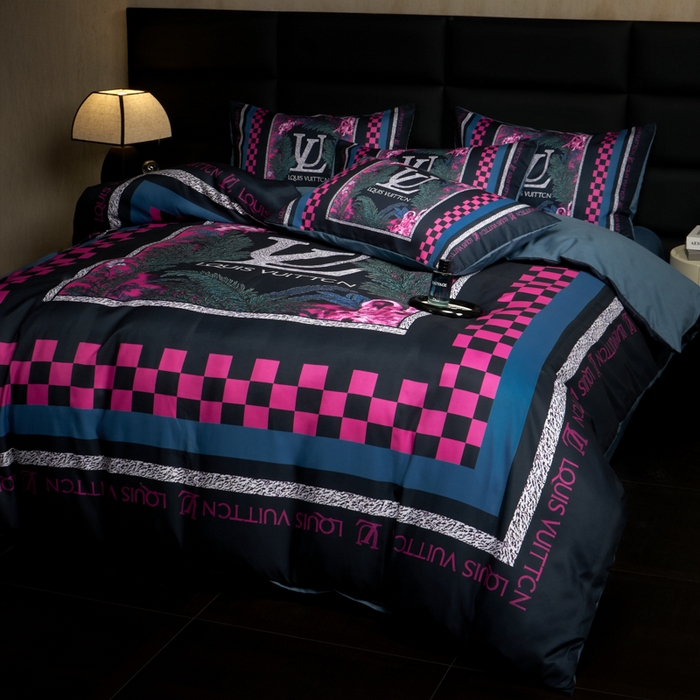 91家纺网 家纺一手货源 找家纺 花沐 2025新款轻奢潮牌亲肤棉纯棉四件套 憬年