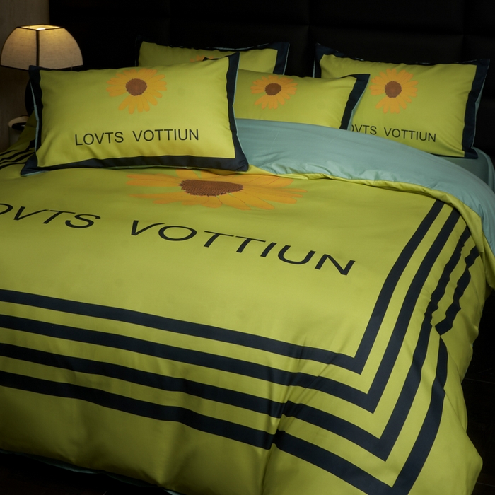 91家纺网 家纺一手货源 找家纺 花沐 2025新款轻奢潮牌亲肤棉纯棉四件套 雏菊