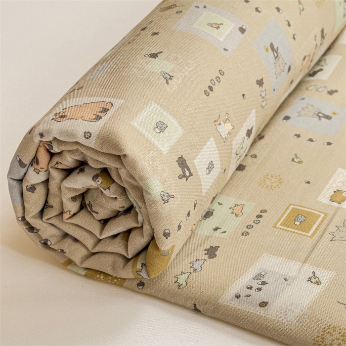 91家纺网 家纺一手货源 找家纺 名兮-2025新款全棉双层纱床单 双层纱-波波乐园