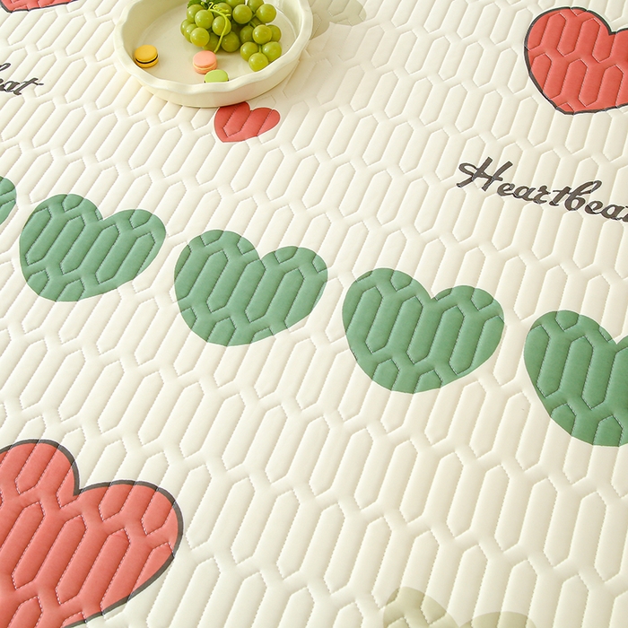 91家纺网 家纺一手货源 找家纺 伊人坊 2025新款A类凉感丝乳胶床笠凉席三件套-花边款 花边-彩色心情