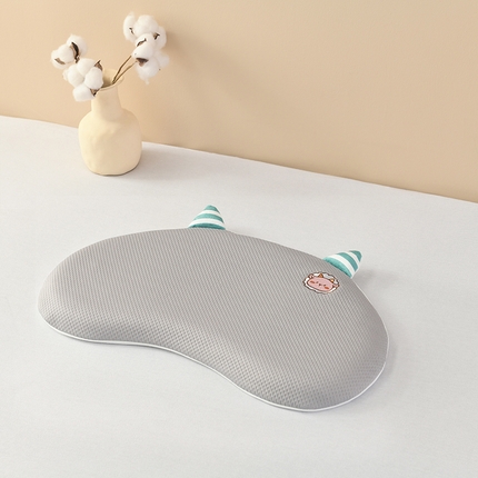 小猫派2025新款冰感硅胶儿童舒睡枕 枕头枕芯  硅胶小羊灰