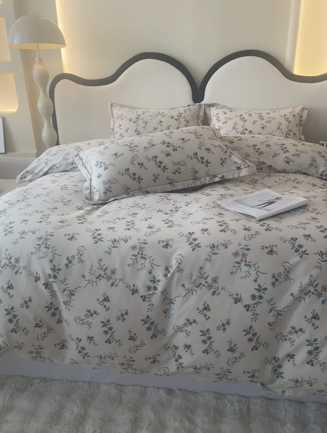 91家纺网 家纺一手货源 找家纺 棉乐町家居 2025新款全棉小清新人字纹四件套 法式浪漫