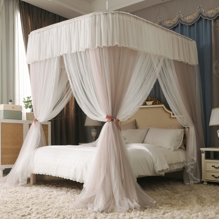 91家纺网 家纺一手货源 找家纺 （总）夏彩 2025新款双层防蚊纱雪纺轨道蚊帐88561+88592+88619