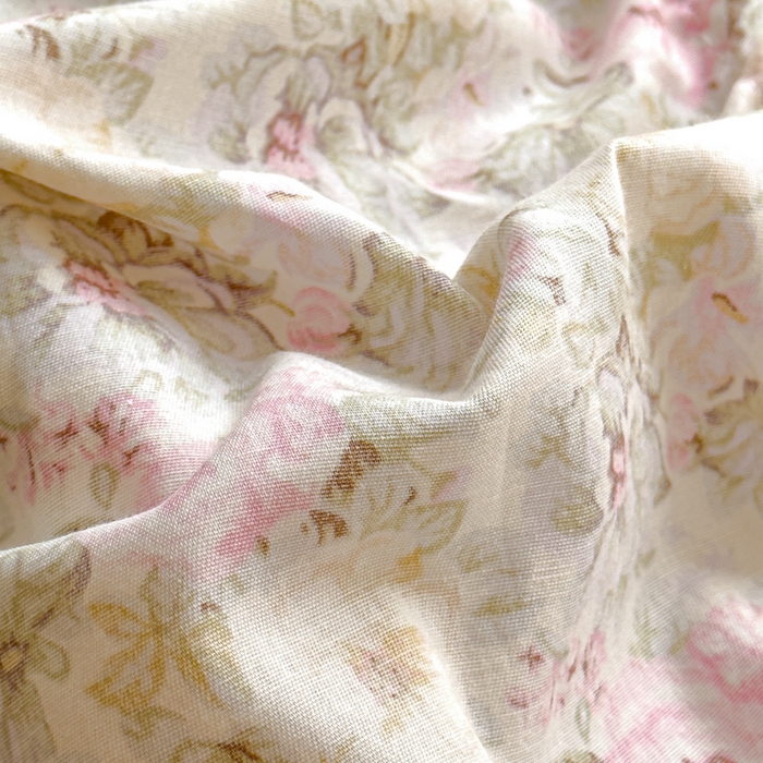 91家纺网 家纺一手货源 找家纺 U品汇 2025新款A类全棉夹棉防水床笠床罩单件隔尿透气床垫加厚防尘可水洗保护套 杏园暖秋粉