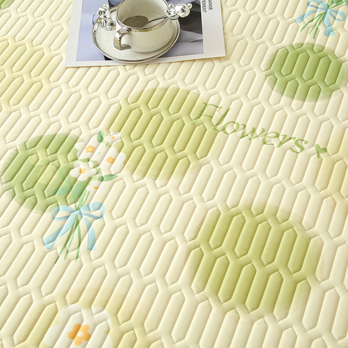 91家纺网 家纺一手货源 找家纺 伊人坊 2025新款A类凉感丝乳胶床笠凉席三件套-花边款 花边-春意盎然