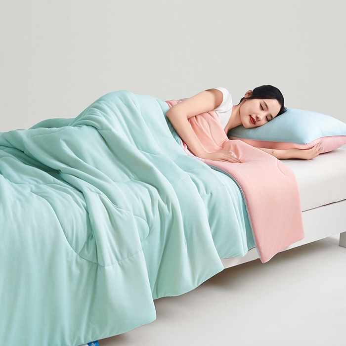 91家纺网 家纺一手货源 找家纺 （总）米米儿家纺 2025新款跨境电商凉感丝夏被西瓜空调被