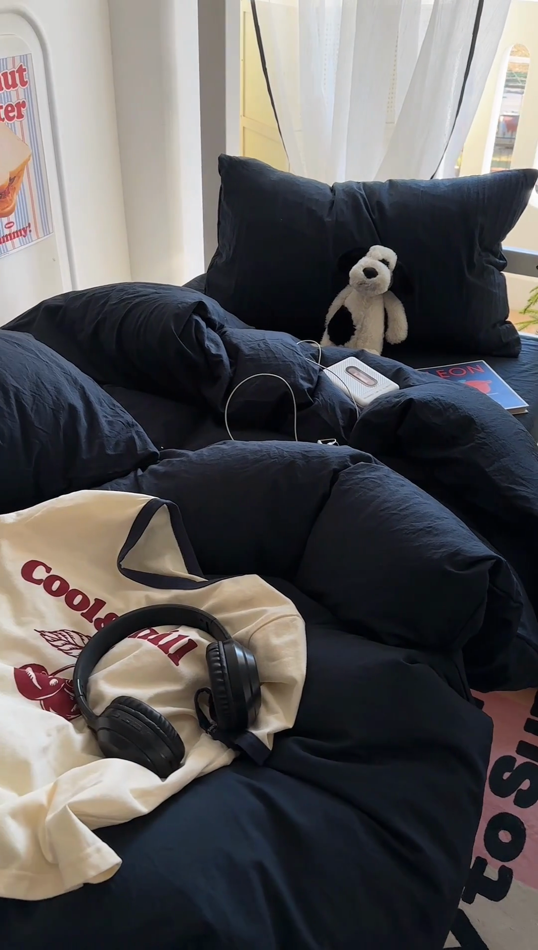 91家纺网 家纺一手货源 找家纺 阿曼达 2025新款纯色水洗m学生床单人四件套 纯色-藏青