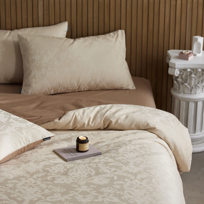 91家纺网 家纺一手货源 找家纺 （总）安莱生活 2025全棉浮雕提花四件套-科林斯系列