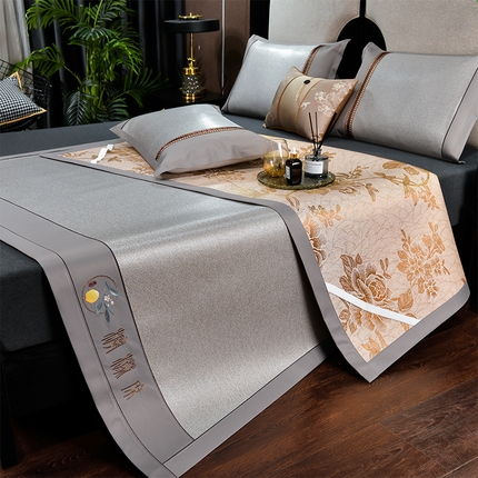 91家纺网 家纺一手货源 找家纺 （总）小牛席业2025新款柠檬清香冰藤席凉席藤席冰藤席竹席空调席草席冰丝席豆豆席乳胶席三件套