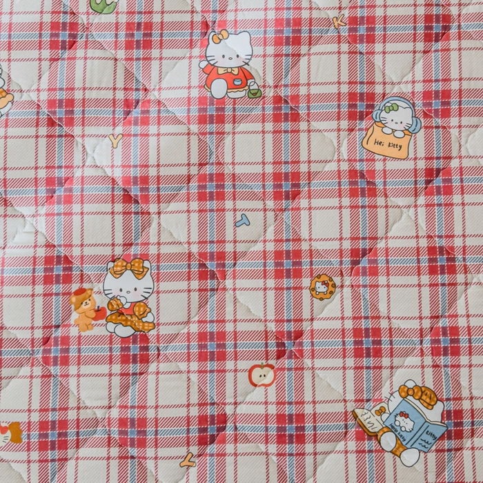 91家纺网 家纺一手货源 找家纺 U品汇 2025新款A类全棉夹棉防水床笠床罩单件隔尿透气床垫加厚防尘可水洗保护套 猫咪酱-红