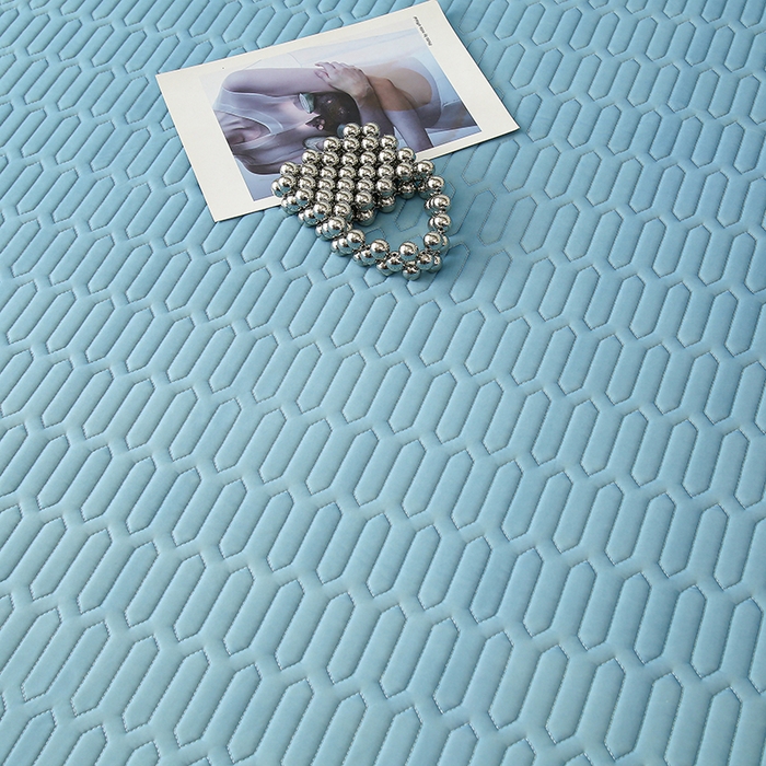 91家纺网 家纺一手货源 找家纺 伊人坊 2025新款A类凉感丝乳胶床笠凉席三件套 海洋蓝