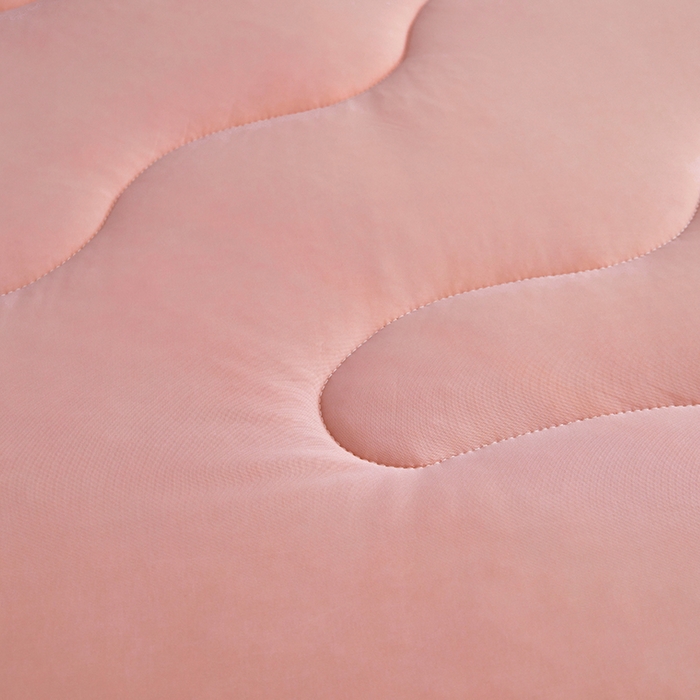 91家纺网 家纺一手货源 找家纺 米米儿家纺 2025新款跨境电商凉感丝夏被西瓜空调被 樱花粉灰