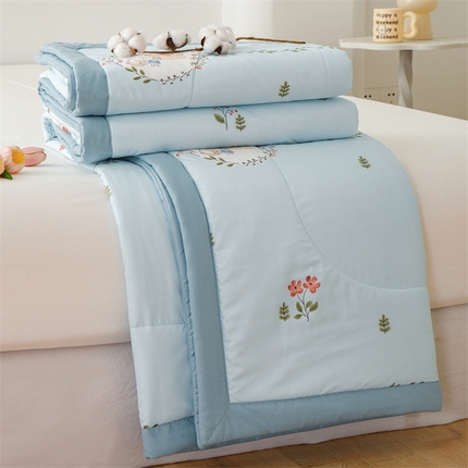 91家纺网 家纺一手货源 找家纺 （总）海洋家纺 2025款水洗棉纯棉花夏凉被全棉花印花夏被空调被薄被子