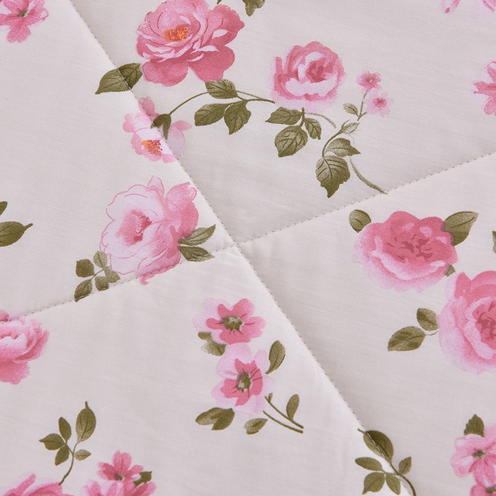 91家纺网 家纺一手货源 找家纺 羽梦家纺 2025新款新疆棉花全棉夏凉被被子被芯 玫瑰花语