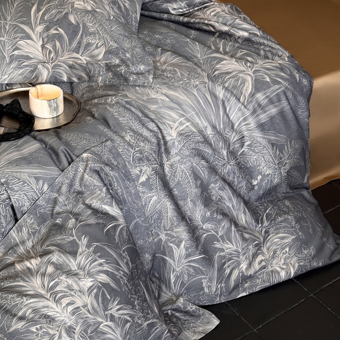 91家纺网 家纺一手货源 找家纺 （总）鹿班家居 2025年春夏款100S长绒棉数码印花系列四件套—挪威森林