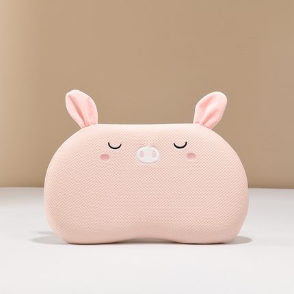 91家纺网 家纺一手货源 找家纺 2025新款婴儿亲水棉定型枕头枕芯-豌豆 豌豆小猪粉