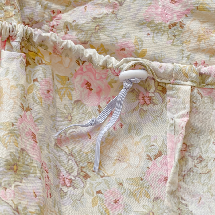 91家纺网 家纺一手货源 找家纺 U品汇 2025新款A类全棉夹棉防水床笠床罩单件隔尿透气床垫加厚防尘可水洗保护套 杏园暖秋粉