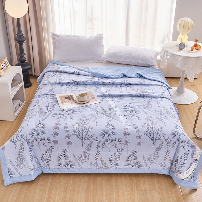 91家纺网 家纺一手货源 找家纺 羽梦家纺 2025新款新疆棉花全棉夏凉被被子被芯 沐雅清风