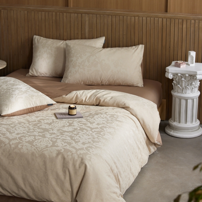 91家纺网 家纺一手货源 找家纺 （总）安莱生活 2025全棉浮雕提花四件套-科林斯系列