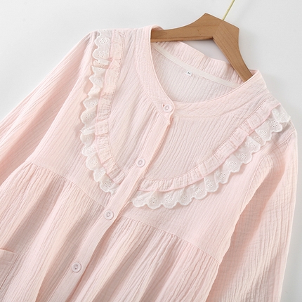 91家纺网 家纺一手货源 找家纺 （总）洛兰沙家居馆【只代发】【只代发】 简约印花睡衣女春夏季宽松休闲家居服