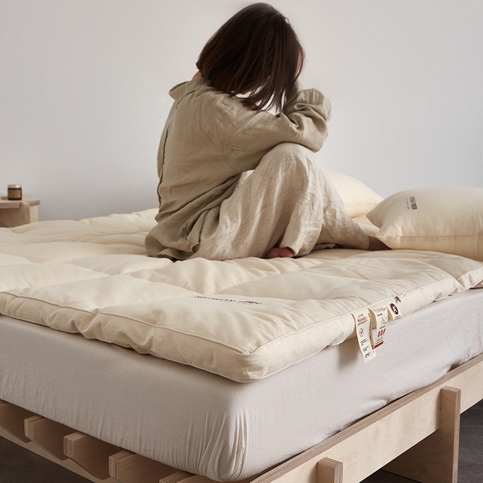 91家纺网 家纺一手货源 找家纺 （总）良品汇馆 日式无印a类全棉大豆床垫良品透气保暖原棉床褥垫5cm加厚床垫子