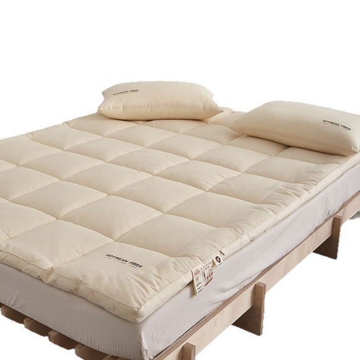 91家纺网 家纺一手货源 找家纺 （总）良品汇馆 日式无印a类全棉大豆床垫良品透气保暖原棉床褥垫5cm加厚床垫子