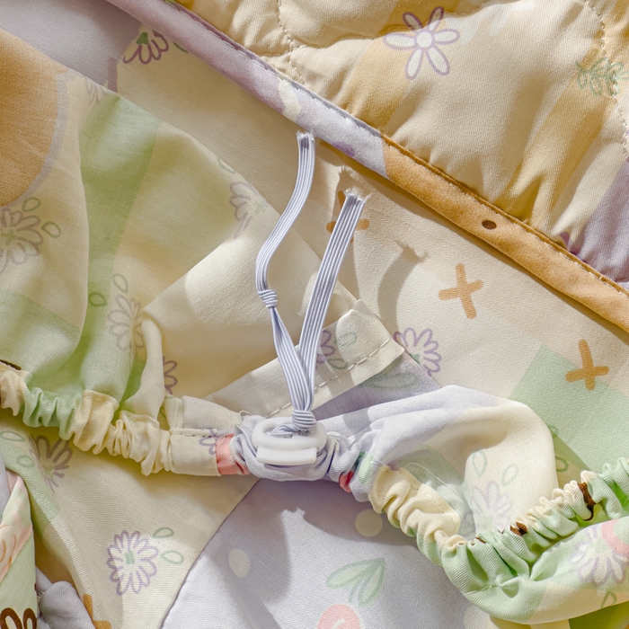 91家纺网 家纺一手货源 找家纺 U品汇 2025新款A类全棉夹棉防水床笠床罩单件隔尿透气床垫加厚防尘可水洗保护套 童话时光