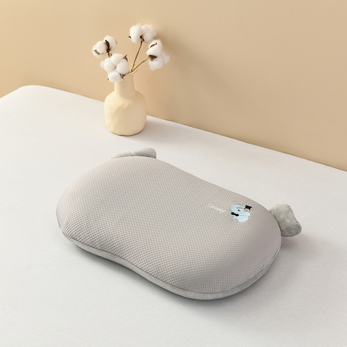 91家纺网 家纺一手货源 找家纺 2025新款凉感豆猫肚记忆棉童趣护颈枕头枕芯 猫肚小象