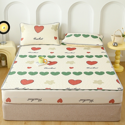 伊人坊 2025新款A类凉感丝乳胶床笠凉席三件套 彩色心情