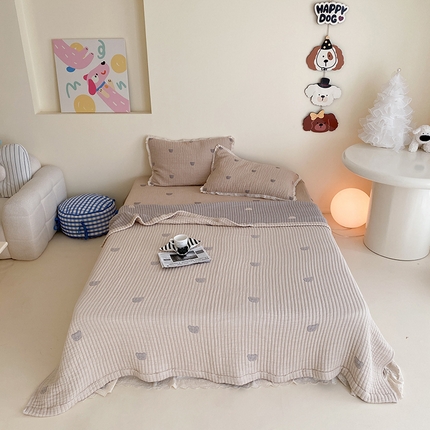 麻依 2025新款多层纱布天丝夏凉被子被芯 憨憨熊