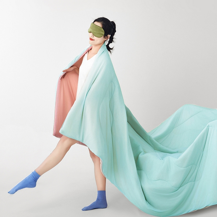 91家纺网 家纺一手货源 找家纺 （总）米米儿家纺 2025新款跨境电商凉感丝夏被西瓜空调被