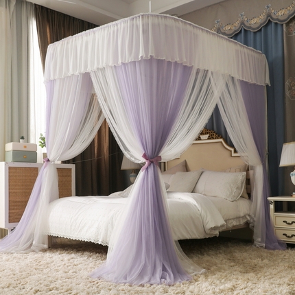 91家纺网 家纺一手货源 找家纺 （总）夏彩 2025新款双层防蚊纱雪纺轨道蚊帐88561+88592+88619