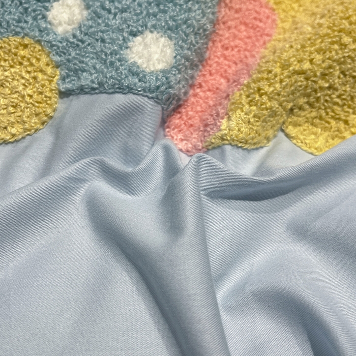 91家纺网 家纺一手货源 找家纺 蓝邻2025年新款全棉纯棉40s毛巾绣四件套 蓝梦喵语