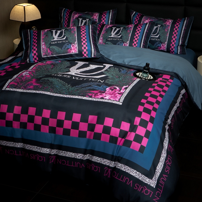 91家纺网 家纺一手货源 找家纺 花沐 2025新款轻奢潮牌亲肤棉纯棉四件套 憬年