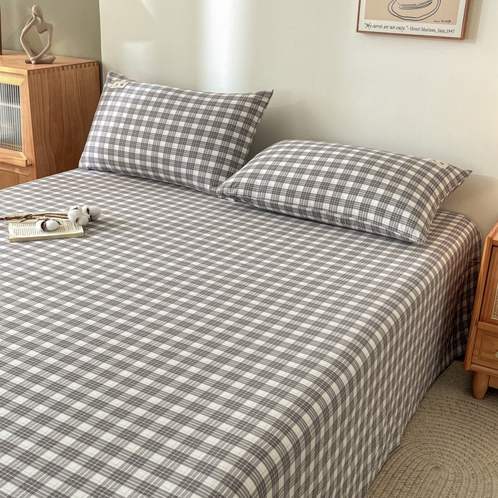 91家纺网 家纺一手货源 找家纺 21度C 2025新款A类全棉母婴级四件套单品系列-单床单 澳白灰