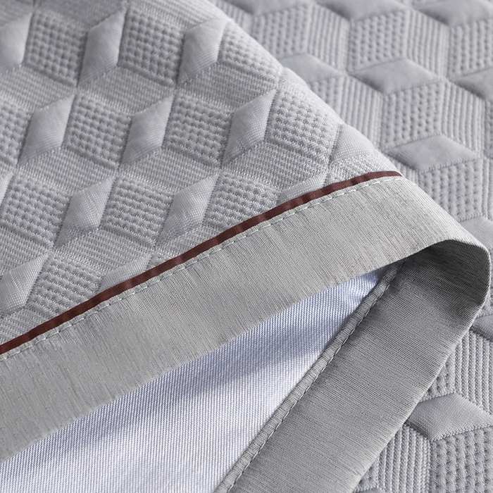 91家纺网 家纺一手货源 找家纺 小猫派 2025夏季冰丝枕头套A类豆豆凉感常规枕套 凉感不绣花-菱形灰