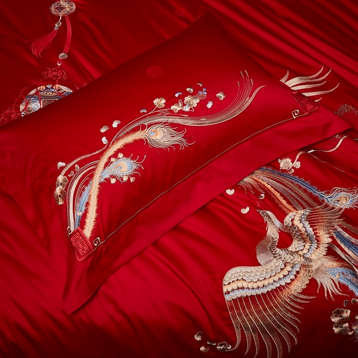 91家纺网 家纺一手货源 找家纺 爱情故事2025新款婚庆新品 喜结连理