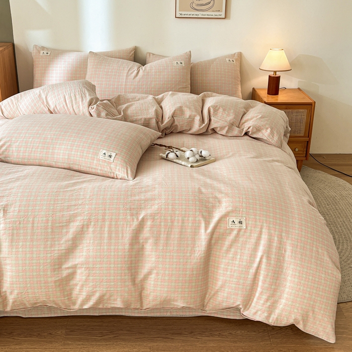 91家纺网 家纺一手货源 找家纺 21度C 2025新款A类全棉母婴级四件套单品系列-四件套 春野玉