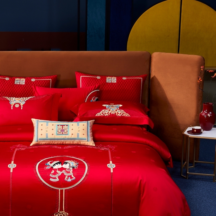 91家纺网 家纺一手货源 找家纺 爱情故事2025新款婚庆新品 门当户对