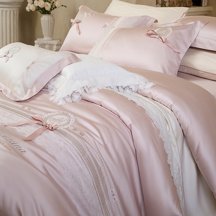 91家纺网 家纺一手货源 找家纺 诗黛尔 超柔云朵棉系列 柏林粉