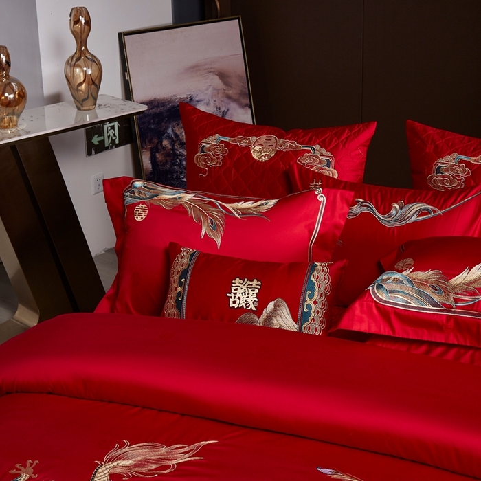 91家纺网 家纺一手货源 找家纺 爱情故事2025新款婚庆新品 喜事良缘