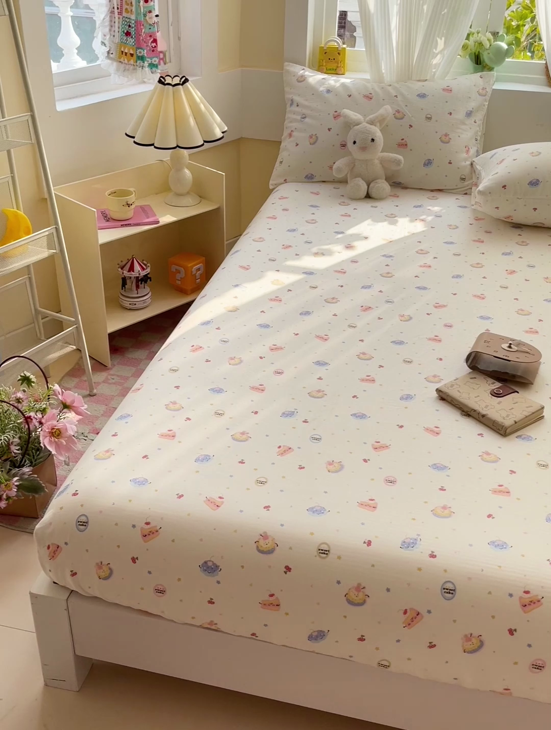 91家纺网 家纺一手货源 找家纺 （总）名兮家居 2025新款全棉双层纱床笠