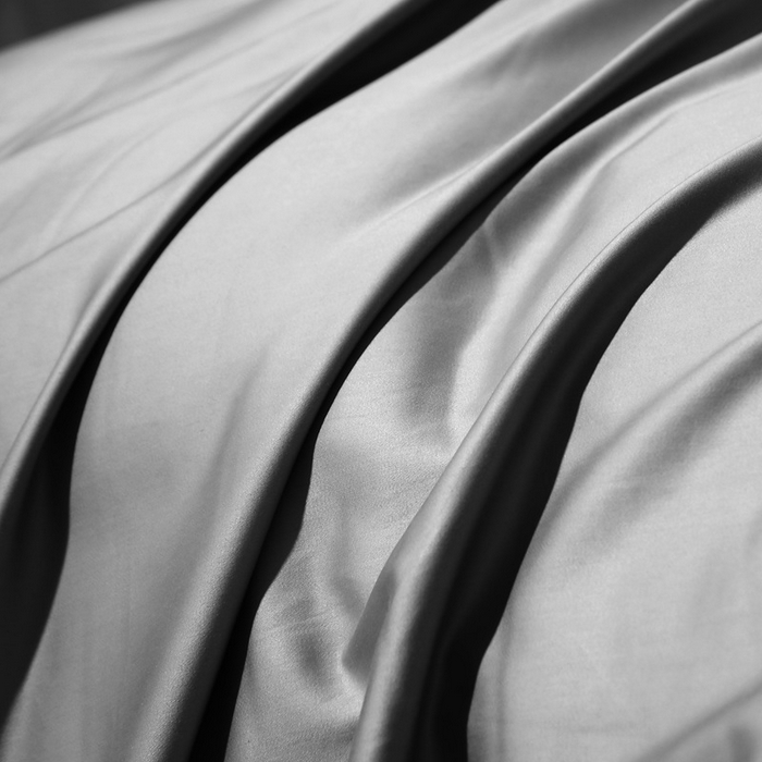91家纺网 家纺一手货源 找家纺 晶缦家纺 2025新款全棉纯棉50支双股贡缎长绒棉纯色单品被套 绮芸-中度灰 
