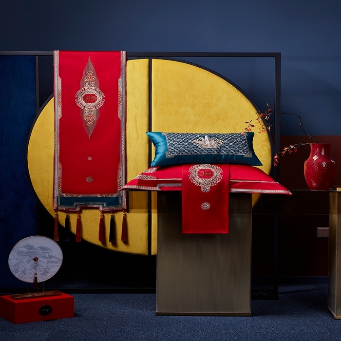 91家纺网 家纺一手货源 找家纺 爱情故事2025新款婚庆新品 甜蜜佳人